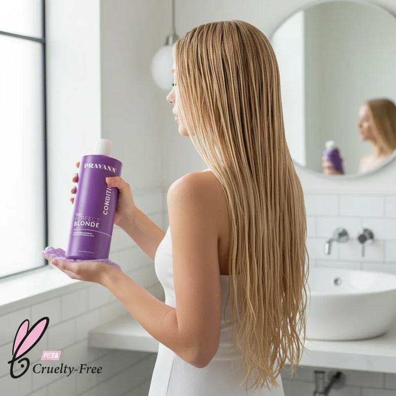 Acondicionador Perfect Blonde Pravana 1l Matizador Rubios