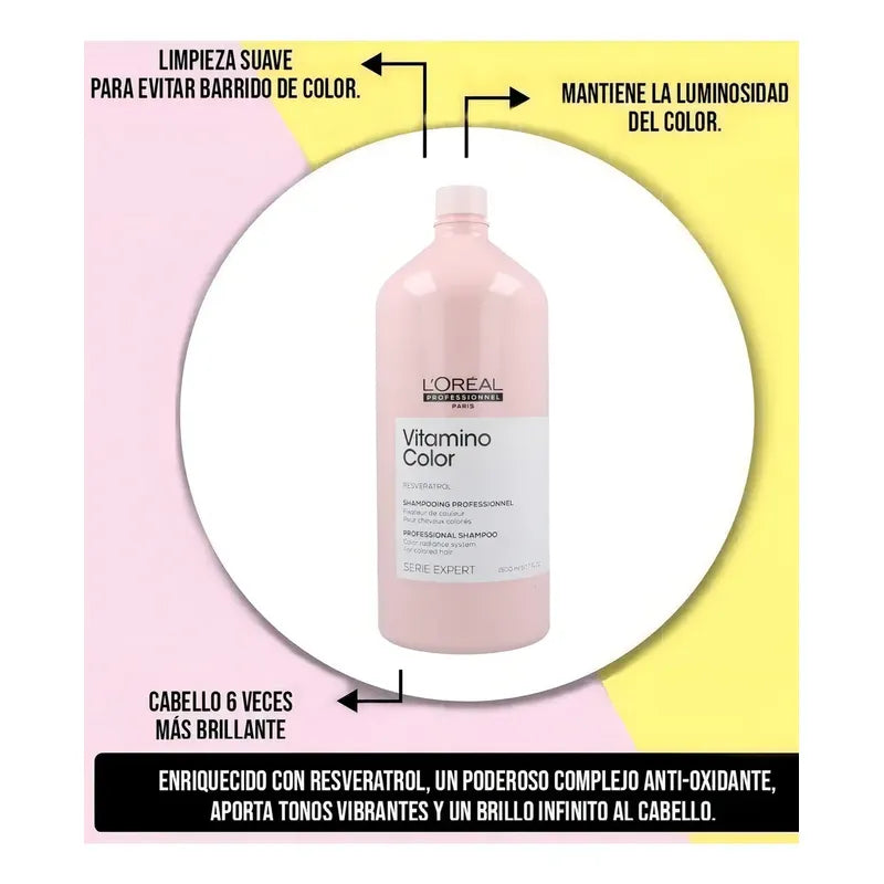 Shampoo L´oréal Vitamino Color A-ox 1.500ml Serie Expert