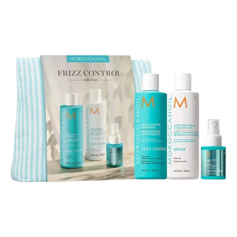 Moroccanoil Kit Control Frizz Shampoo + Acondicionador + Leave-in
