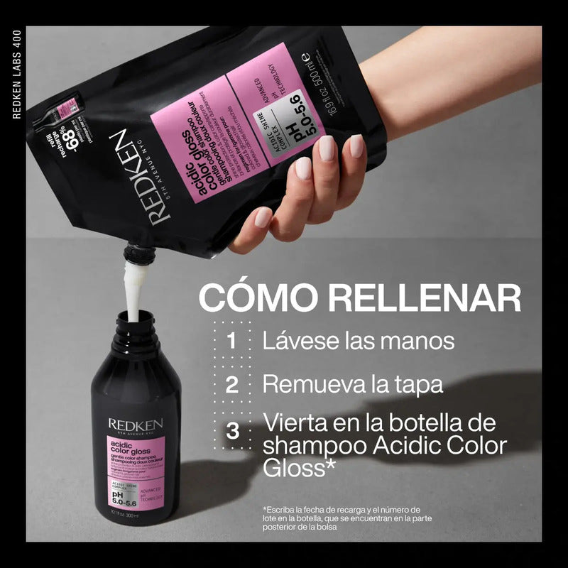 Shampoo Cuidado Color Acidic Color Gloss Refill 500ml Redken