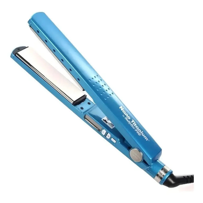 Plancha De Cabello Babylisspro Nano Titanium Iónica Digital Babnt2091t Azul