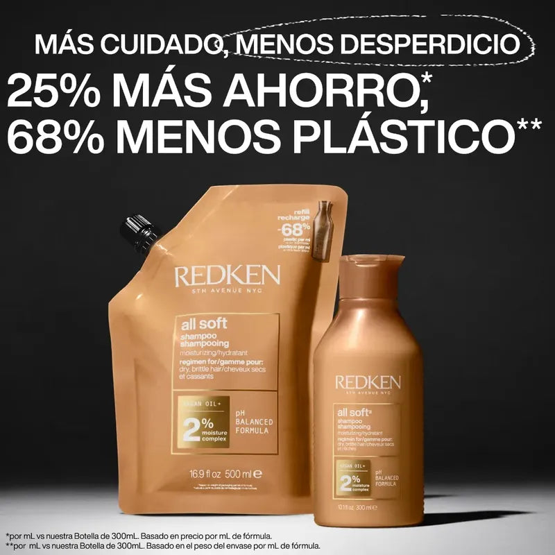 Shampoo Hidratante All Soft Refill 500ml Redken