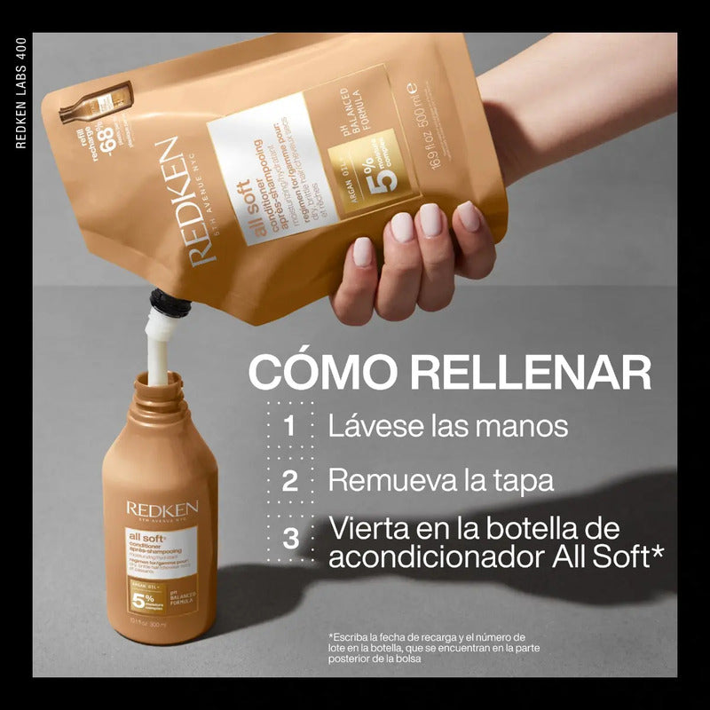 Acondicionador Hidratante All Soft Refill 500ml Redken