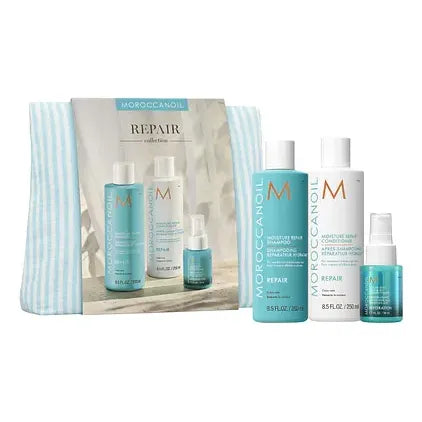 Moroccanoil Set Spring Reparación Shampoo + Acondicionador + Leave-in