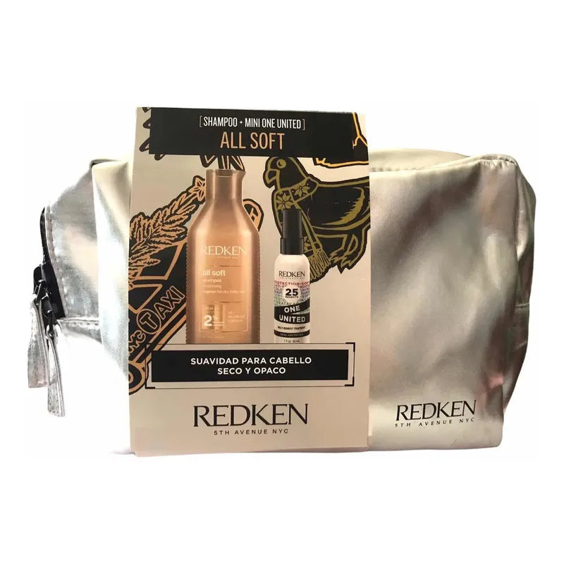 Pack Shampoo All Soft +mini One United, 300ml Redken