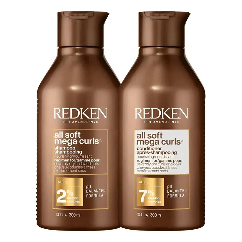 Pack Redken All Soft Mega Curls shampoo acondicionador