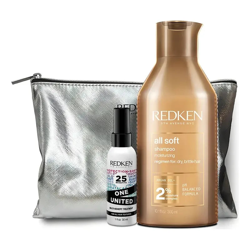 Pack Shampoo All Soft +mini One United, 300ml Redken