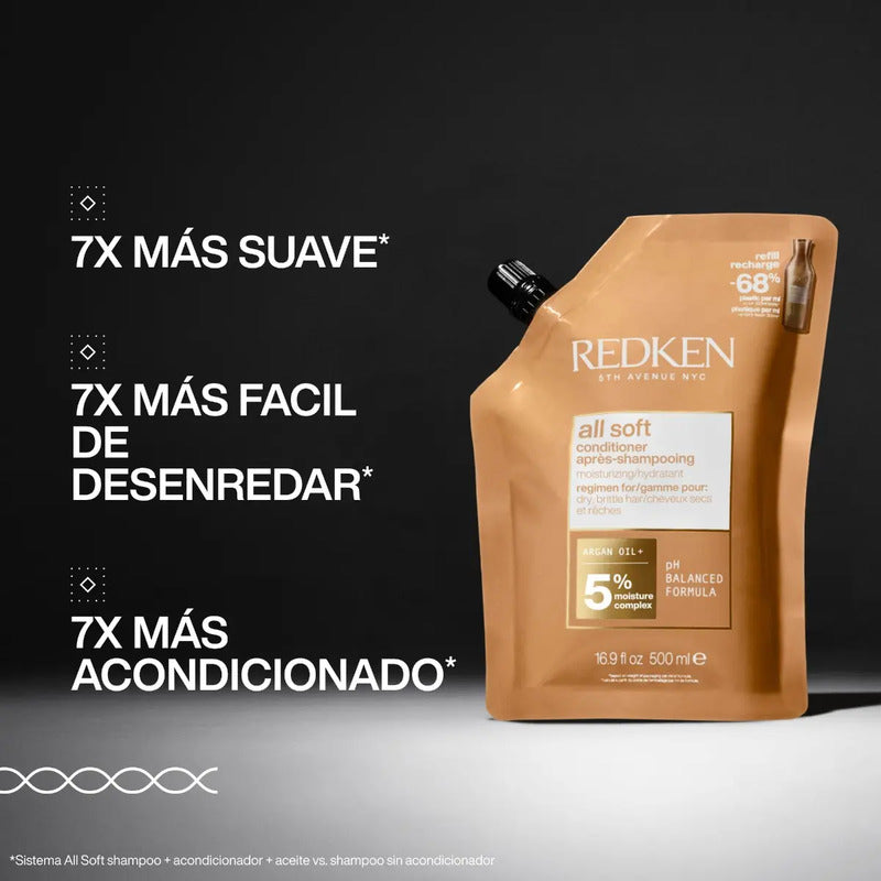 Acondicionador Hidratante All Soft Refill 500ml Redken