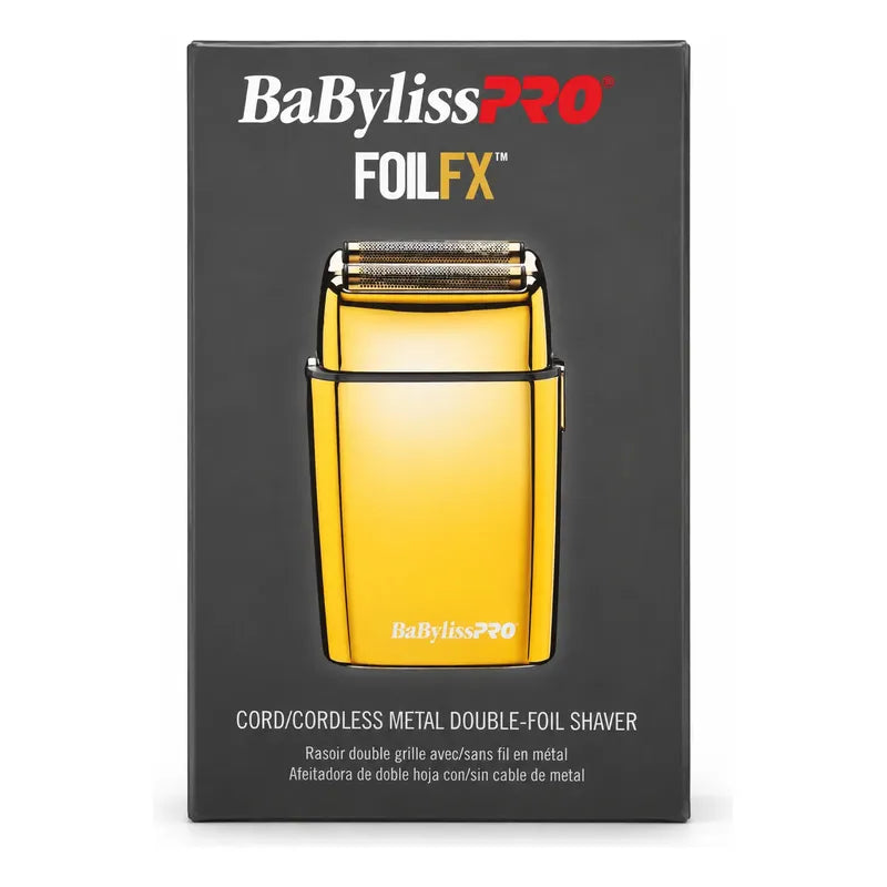 Máquina Afeitadora Babyliss Pro. Doble Foil  Gold Bfs2guz Dorado