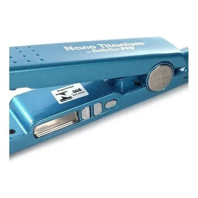 Plancha De Cabello Babylisspro Nano Titanium Iónica Digital Babnt2091t Azul