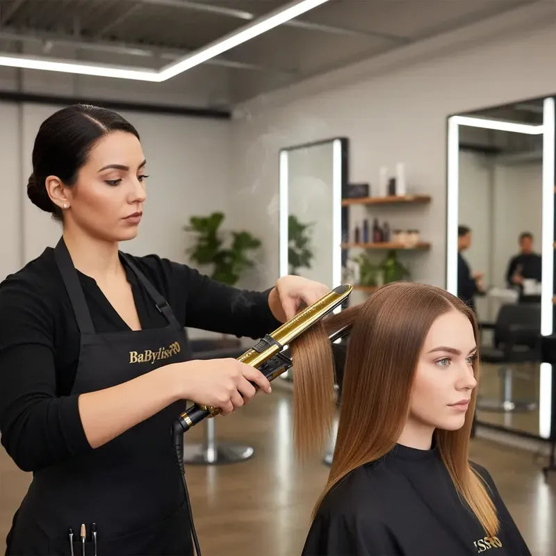 Babyliss Pro Planchita Alisado Pelo Plancha Optima 3000 Gold Color Dorado