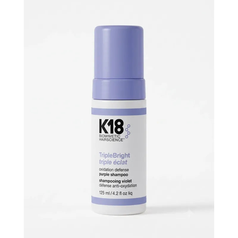 K18 Triplebright shampoo morado matizador 125ml