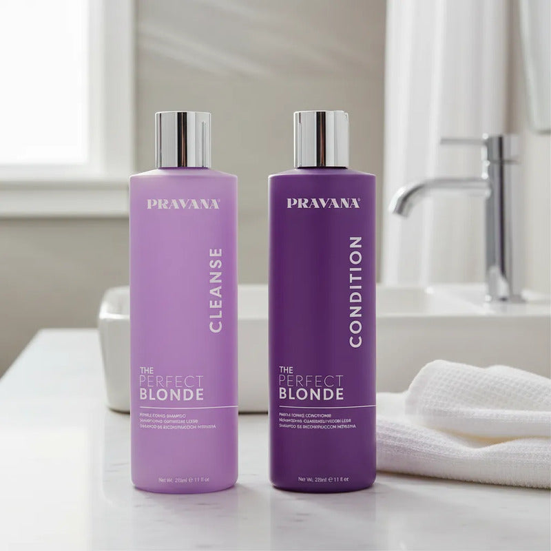 Pravana The Perfect Blonde Kit Shampoo + Acondicionador Matizador Rubios 325ml