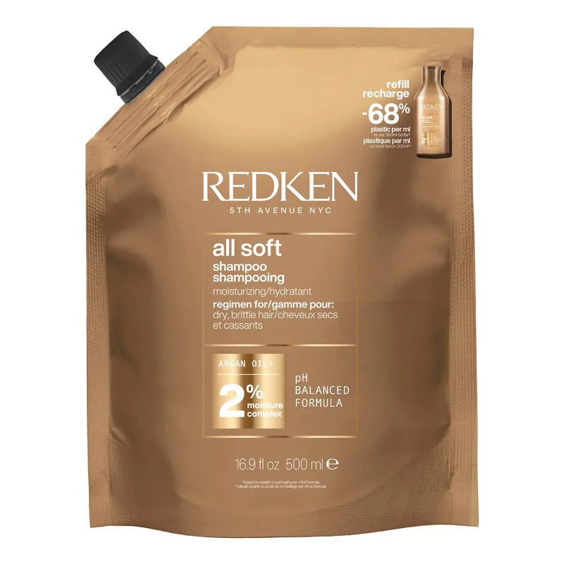 Shampoo Hidratante All Soft Refill 500ml Redken