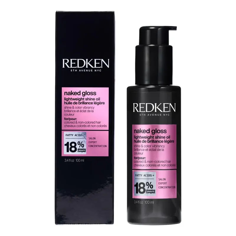 Aceite De Brillo Redken Naked Gloss Heat Protect Frizz Control