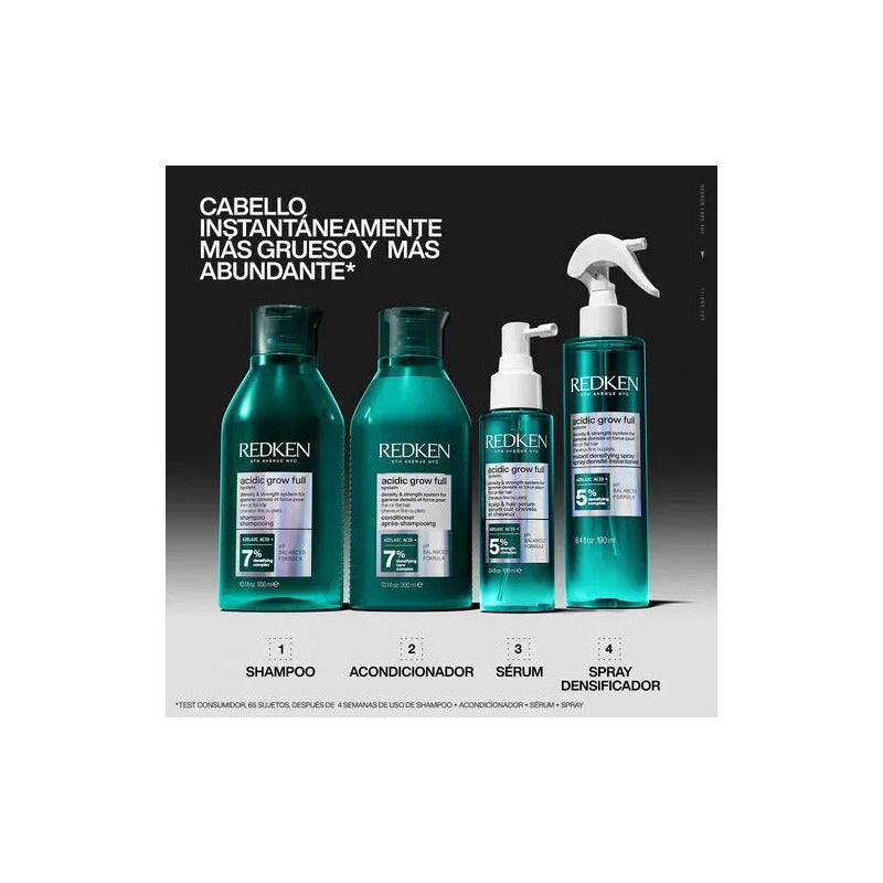 Acondicionador Densificador Cabello Fino Acidic Grow 300ml