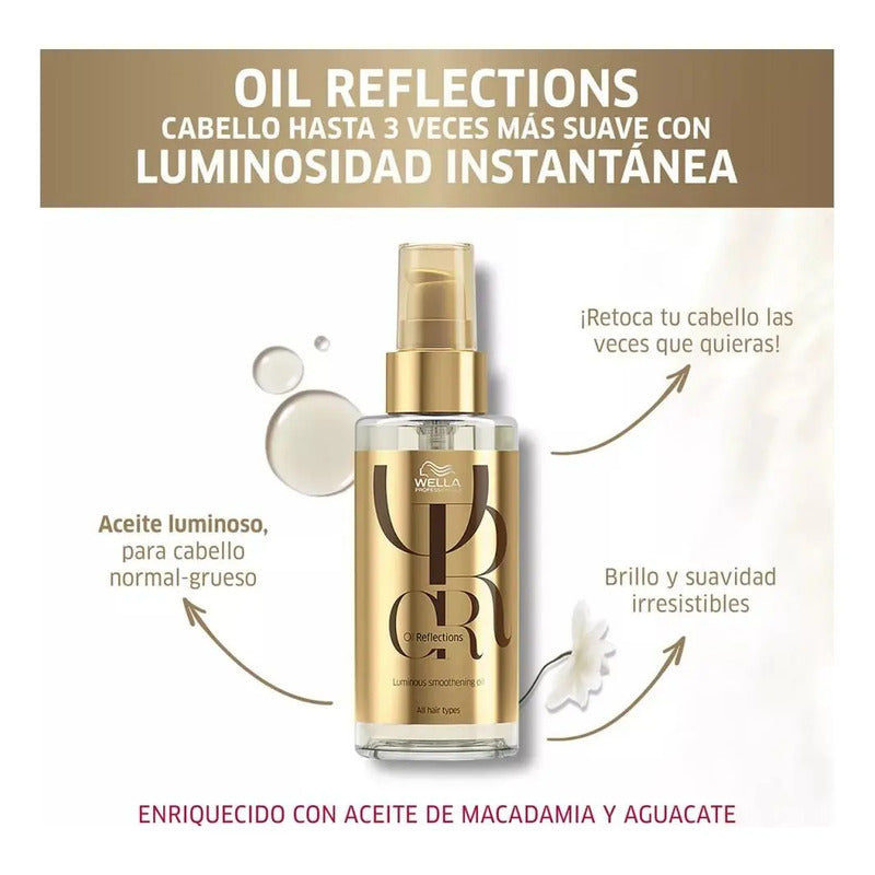 Wella Oil Reflections 100ml Aceite Realzador Del Brillo
