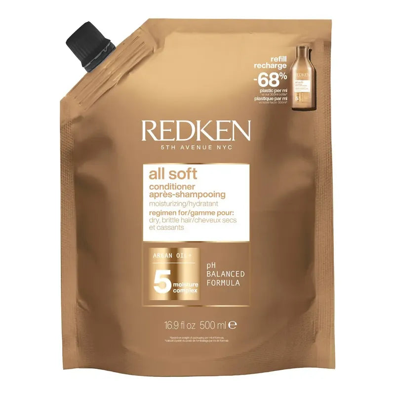 Acondicionador Redken All Soft hidratante refill 500ml