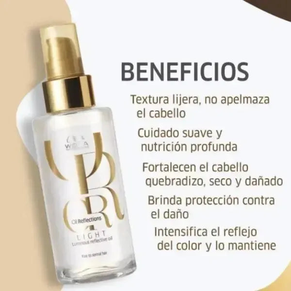 Wella Tratamiento Oil Reflections Light 100 Ml