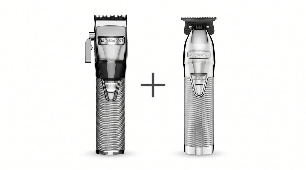 Babyliss Pro Pack Clipper + Trimmer  Silver Silver