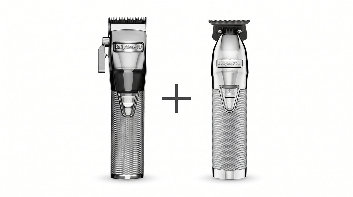 Babyliss Pro Pack Clipper + Trimmer  Silver Silver